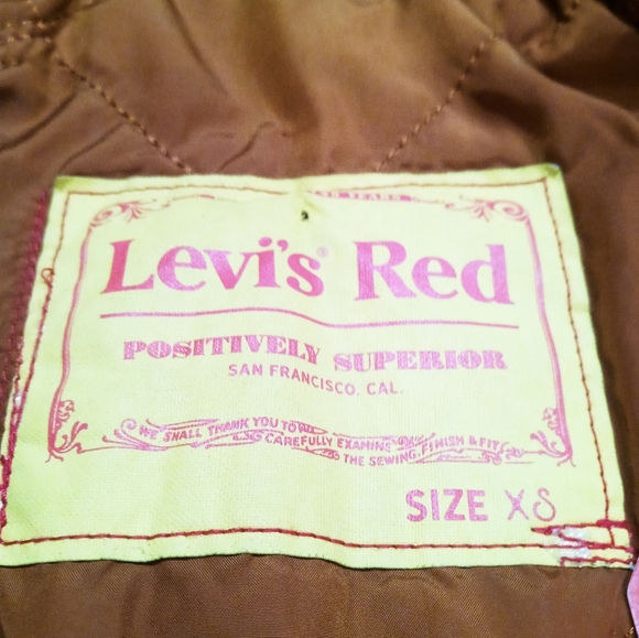 Mens Levis Red Positively Superior Reversible Jacket size XS - Picture 7 of 8